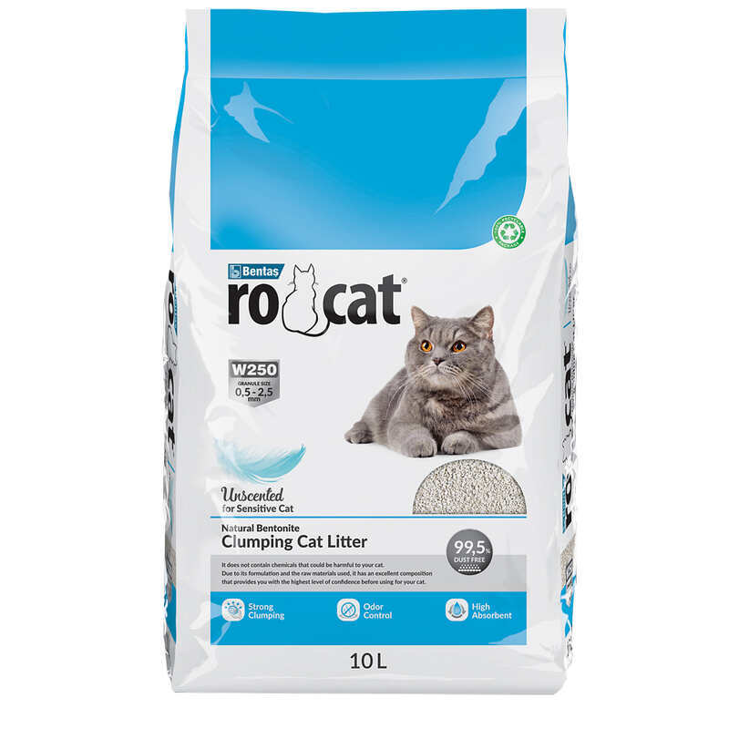 RoCat (РоКэт) Cat Litter Unscented - Бентонитовый наполнитель для кошачьего туалета без аромата (10 л / 8,5 кг) в E-ZOO