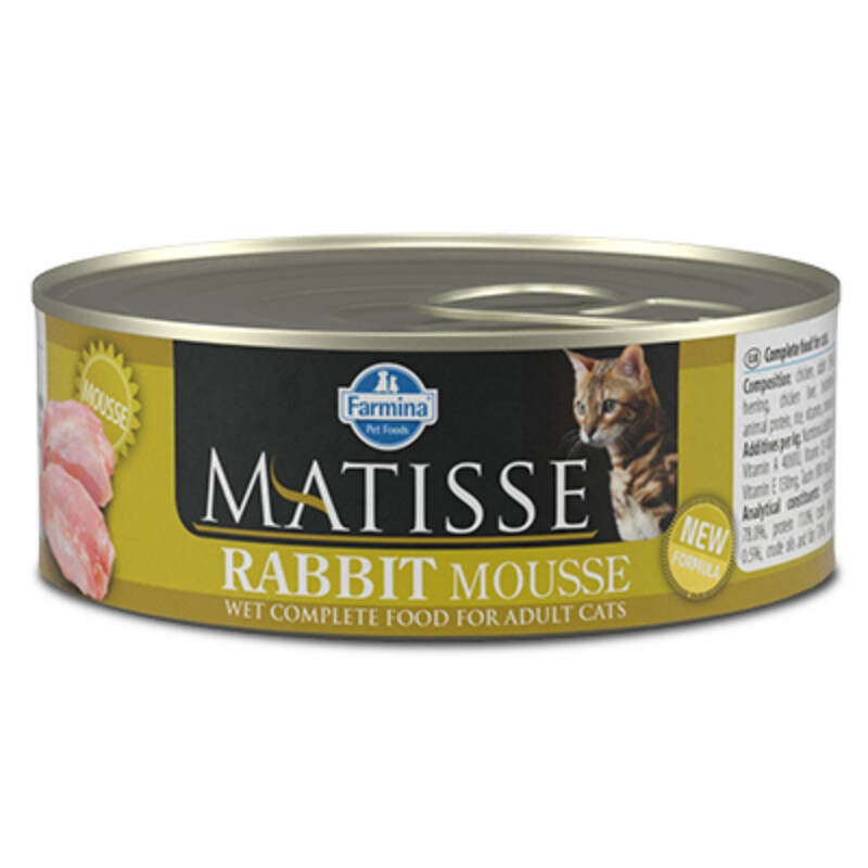 Farmina (Фарміна) Matisse Cat Mousse Rabbit – Консервований корм з кроликом для котів (мус) (85 г) в E-ZOO