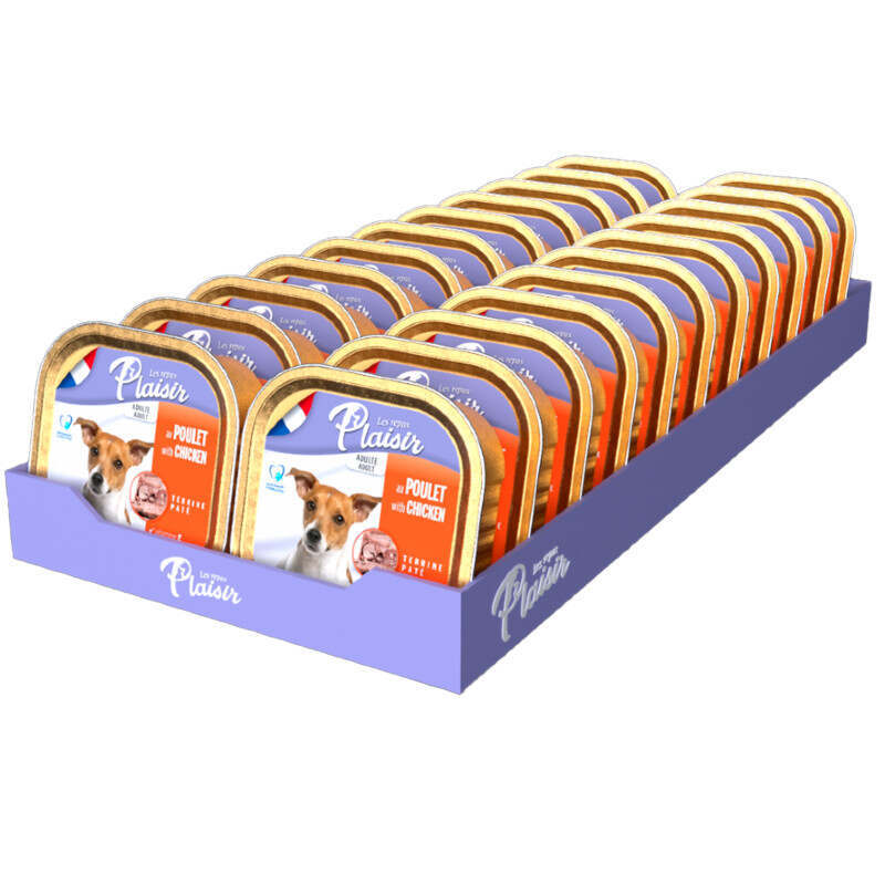 Plaisir (Плезир) Adult Dog Chicken Terrine - Полнорационный влажный корм с курицей для взрослых собак (террин) (150 г) в E-ZOO