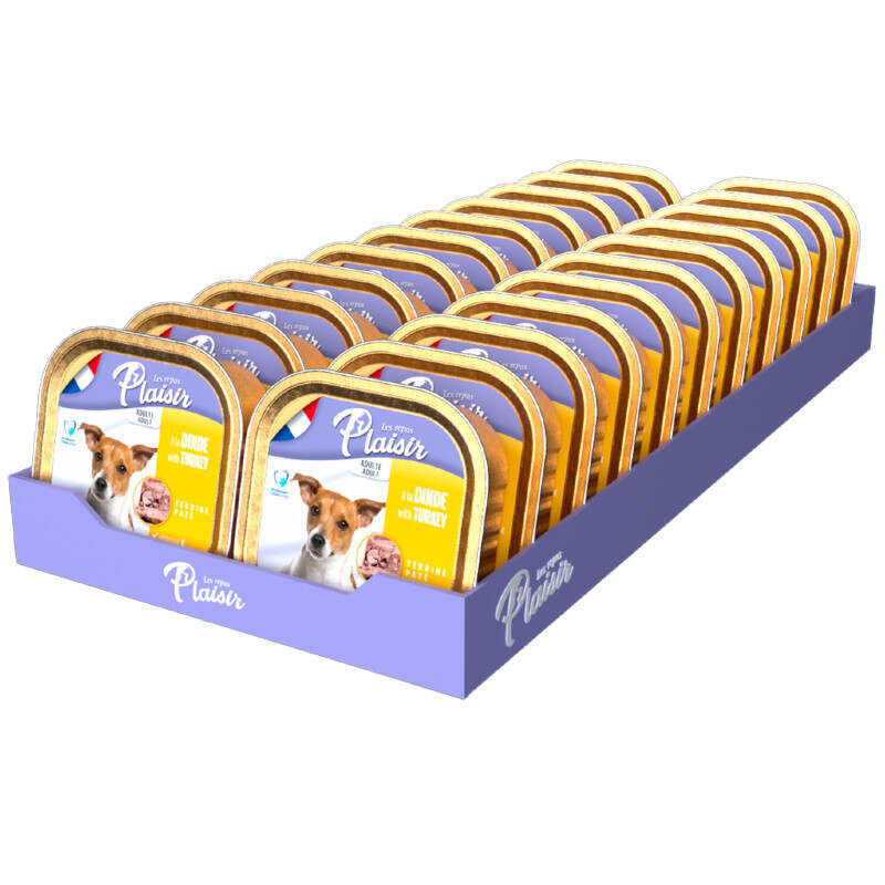 Plaisir (Плєзір) Adult Dog Turkey Terrine - Повнораціонний вологий корм з індичкою для дорослих собак (террін) (150 г) в E-ZOO
