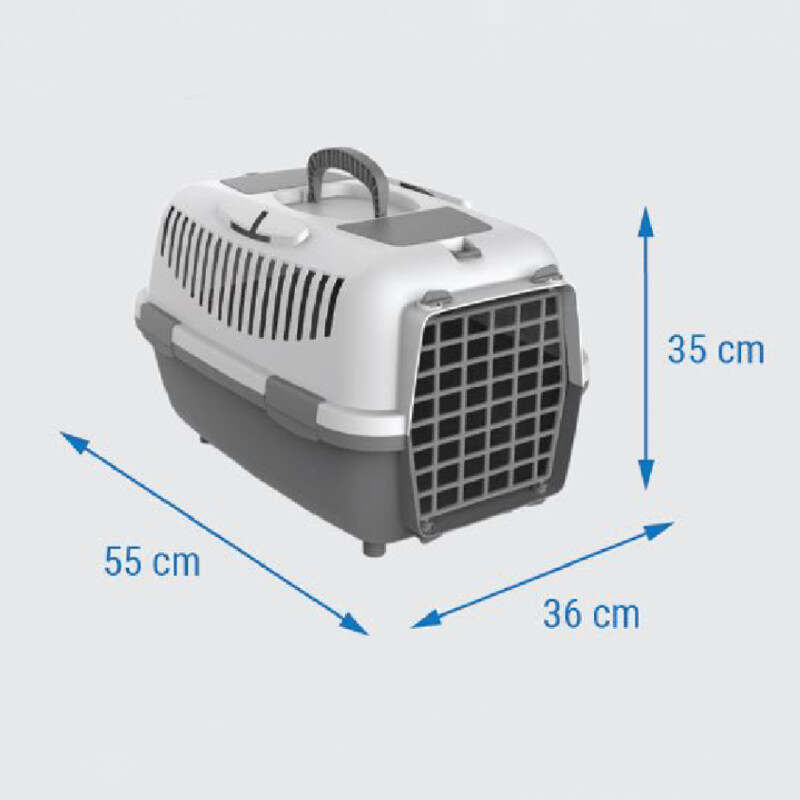 Petmax (Петмакс) Nomade 2 Plastic Door - Переноска для собак малих порід та котів вагою до 8 кг із пластиковими дверима (55x36x35 см) в E-ZOO