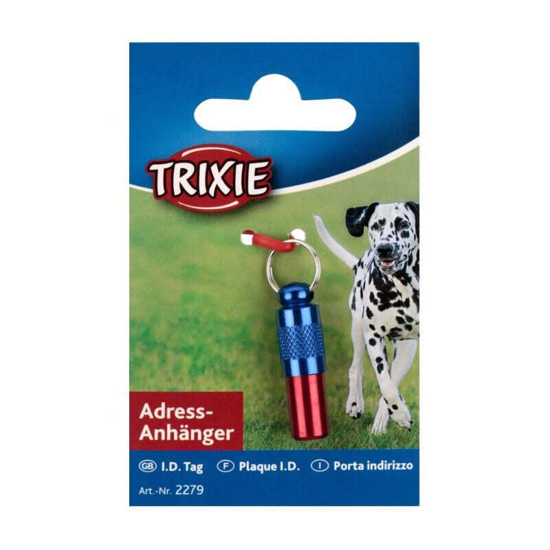 Trixie (Тріксті) Капсула-адресник (червоно-синя) (ONE SIZE) в E-ZOO