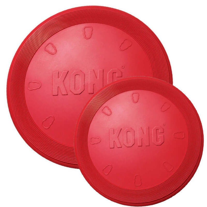 KONG (Конг) Toy Flyer Red Rubber Frisbee - Іграшка фрісбі для собак (23 см) в E-ZOO