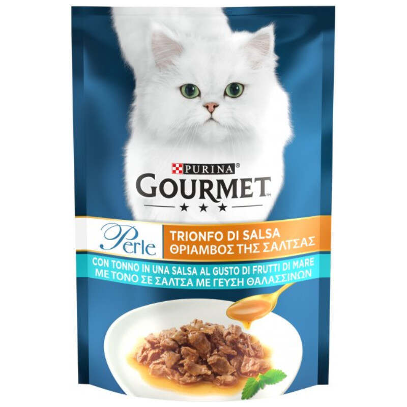 Gourmet (Гурме) Perle - Вологий корм Міні-філе з тунцем в соусі для котів (85 г) в E-ZOO