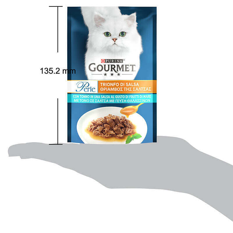 Gourmet (Гурмэ) Perle - Влажный корм Мини-филе с тунцом в соусе для кошек. (85 г) в E-ZOO