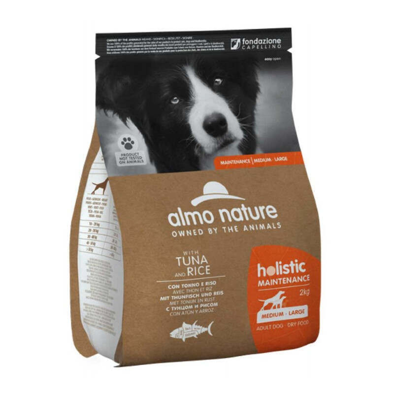 Almo Nature (Альмо Натюр) Holistic Dog Tuna&Rice Medium&Maxi Breeds - Сухий корм з тунцем та рисом для собак середніх та великих порід (2 кг) в E-ZOO