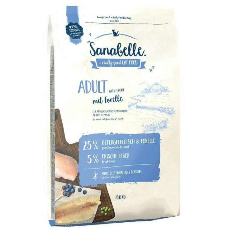 Sanabelle (Санабель) Adult Trout - Сухой корм с форелью для взрослых котов (10 кг) в E-ZOO