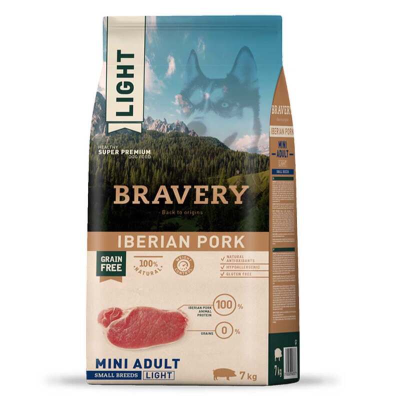 Bravery (Бравері) Iberian Pork Adult Mini - Сухий беззерновий корм з іберійською свининою для дорослих собак малих порід (2 кг) в E-ZOO