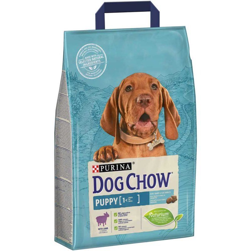 Dog Chow Puppy Lamb - Сухий корм з ягням для цуценят всіх порід (2,5 кг) в E-ZOO