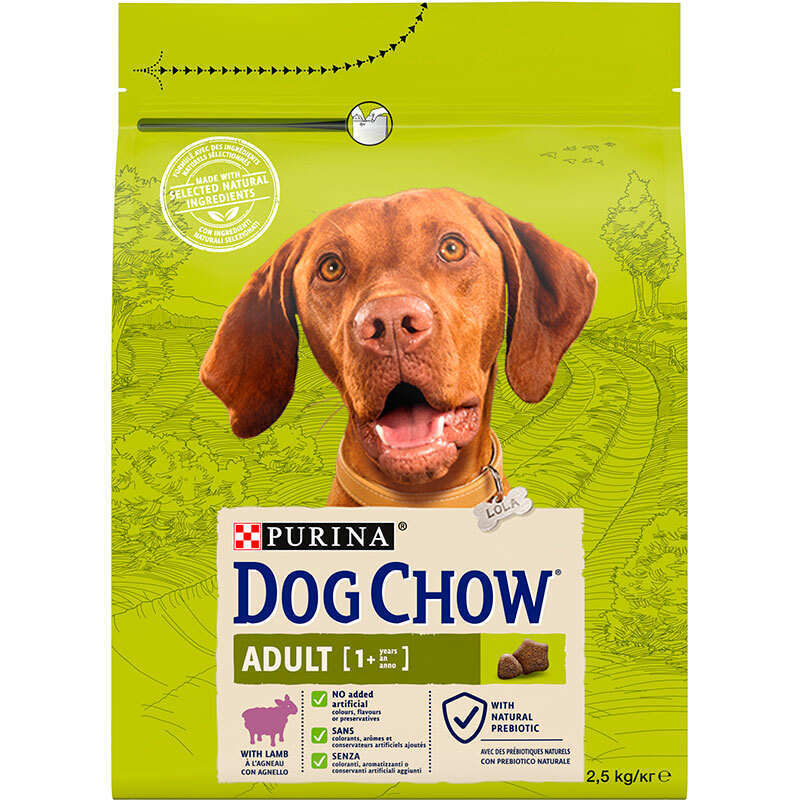 Dog Chow (Дог Чау) Adult Lamb - Сухой корм с ягненком для взрослых собак (14 кг) в E-ZOO