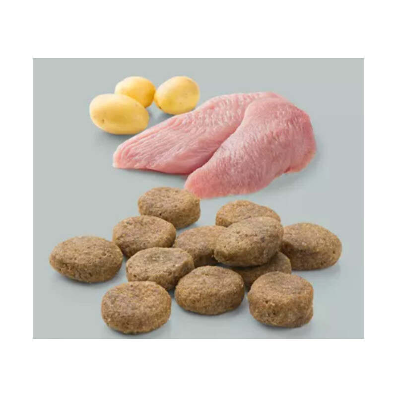 Mera (Мера) Dog Pure Sensitive Fresh meat Turkey&Kartoffel - Сухой беззерновой корм с индейкой и картофелем для собак (1 кг) в E-ZOO