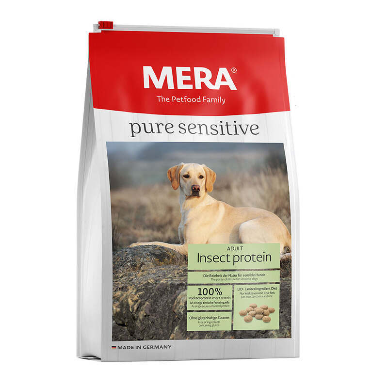 Mera (Мера) Dog Pure Insect protein - Сухой корм с насекомыми для собак с непереносимостью или проблемами питания (1 кг) в E-ZOO