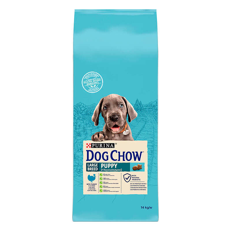Dog Chow (Дог Чау) Puppy Large Breed - Сухой корм с индейкой для щенков собак крупных пород (14 кг) в E-ZOO