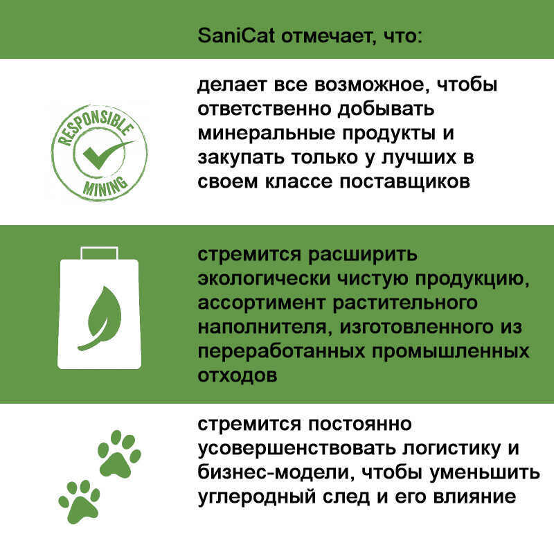 Sanicat (Саникет) Advanced Hygiene Cat Litter – Минеральный впитывающий наполнитель для кошачьего туалета без аромата (5 л / 2 кг) в E-ZOO