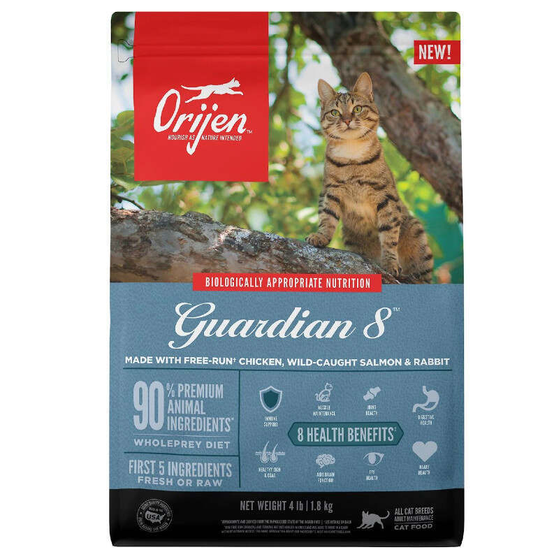 Orijen (Ориджен) Guardian 8 Cat - Сухой корм с мясом рыбы и птицы для котов на всех стадиях жизни (1,8 кг) в E-ZOO