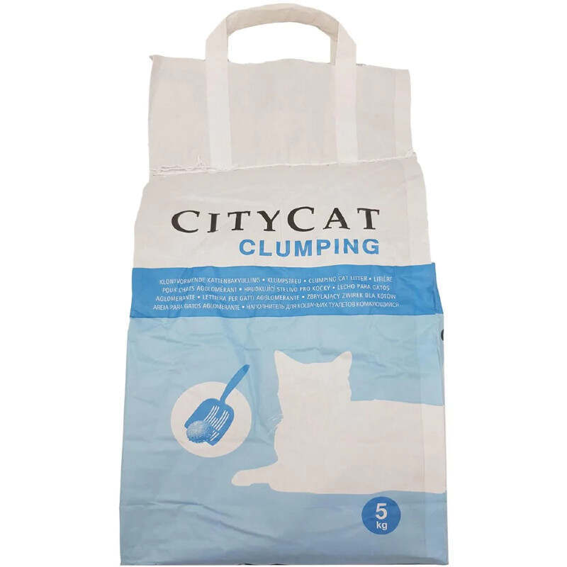 CityCat (СитиКет) Clumping Cat Litter – Бентонитовый комкующийся наполнитель для кошачьего туалета (5 кг) в E-ZOO