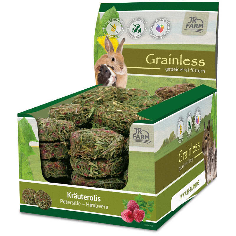 JR Farm (Джиэр Фарм) Grainless Herb Rolls Parsley&Raspberry - Беззерновые травяные роллы с петрушкой и малиной для грызунов (80 г) в E-ZOO