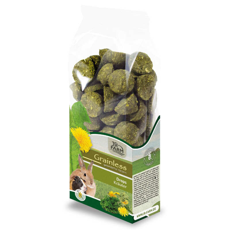 JR Farm (Джиэр Фарм) Grainless Herb Drops - Беззерновые дропсы с зеленью для грызунов (140 г) в E-ZOO