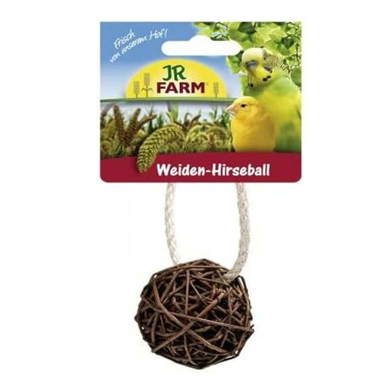 JR Farm (Джиер Фарм) Birds Wicker Millet Ball – Вербова кулька з просом для хвилястих папуг (25 г) в E-ZOO