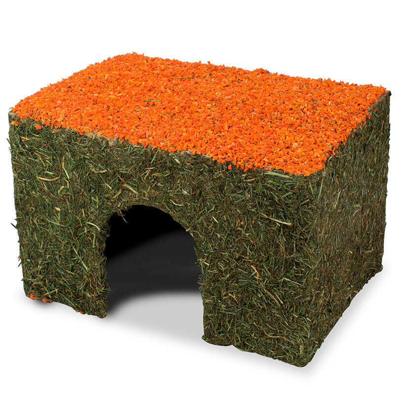 JR Farm (Джиер Фарм) Hay-House Carrot – Будиночок з сіна і моркви для гризунів (350 г) в E-ZOO