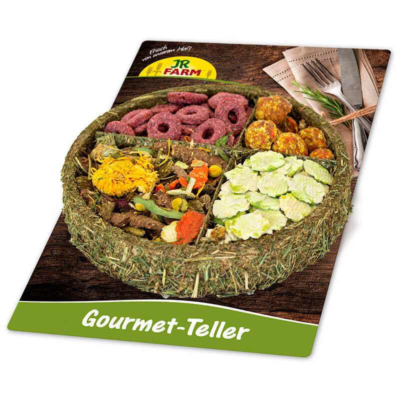 JR Farm (Джиер Фарм) Gourmet-Plate – Їстівна тарілка з ласощами для гризунів (100 г) в E-ZOO