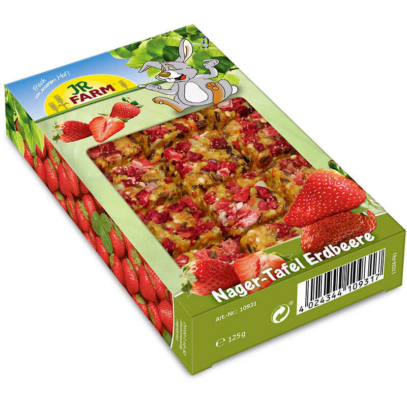 JR Farm (Джиэр Фарм) Nager-Tafel Animal-Bar Strawberry – Лакомство Нагер-тафель с клубникой для грызунов (125 г) в E-ZOO