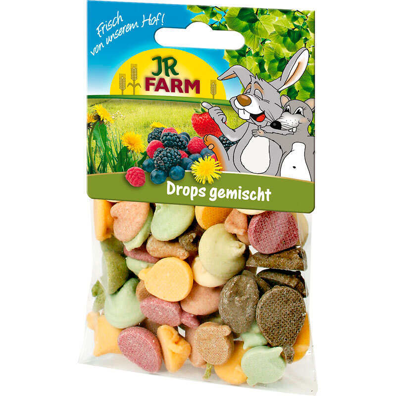 JR Farm (Джиер Фарм) Mixed Drops – Мікс дропсів з вітамінами та мінералами для гризунів (75 г) в E-ZOO