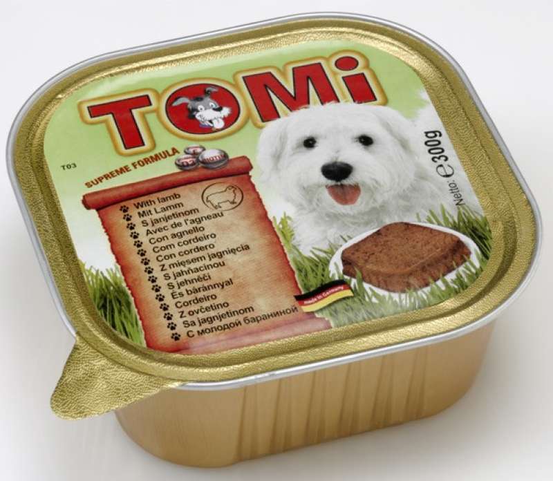 TOMi (Томі) Lamb - Консервований корм з м'ясом ягняти для собак (паштет) (300 г) в E-ZOO