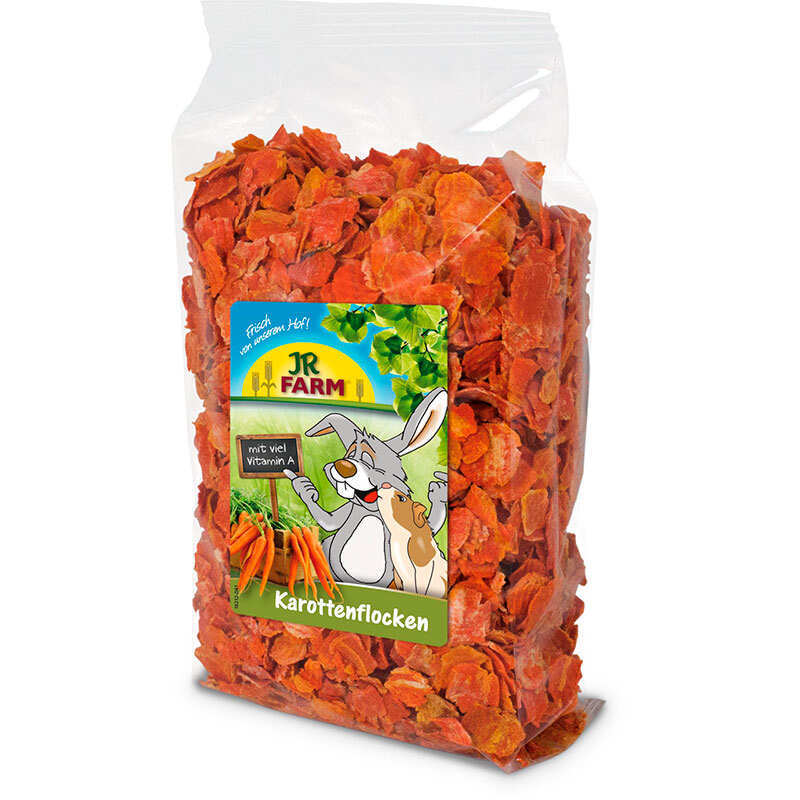 JR Farm (Джиер Фарм) Carrot Flakes – Ласощі пластівці з моркви для гризунів (150 г) в E-ZOO