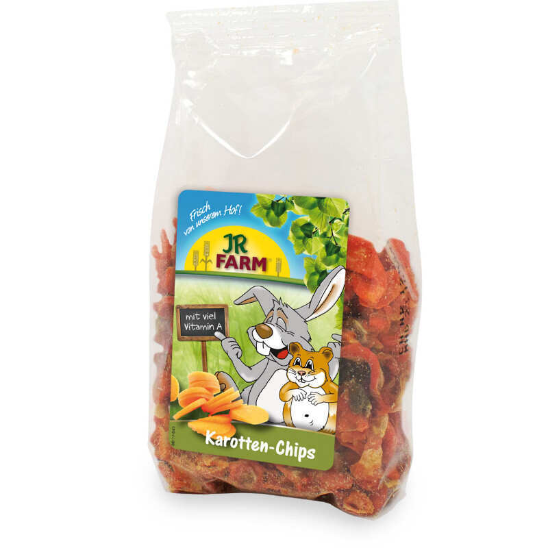 JR Farm (Джиер Фарм) Karotten-Chips – Ласощі чіпси з моркви, що покращують травлення, для гризунів (125 г) в E-ZOO