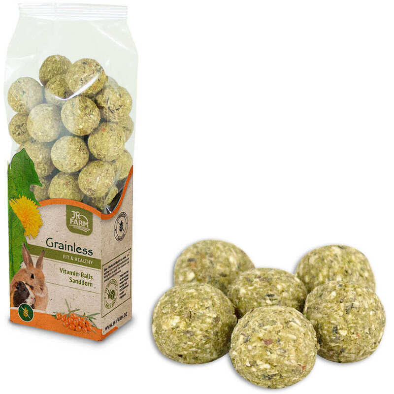 JR Farm (Джиэр Фарм) Grainless Health Vitamin-Balls Seabuckthorn – Лакомство беззерновое витаминные шарики c облепихой для грызунов (150 г) в E-ZOO
