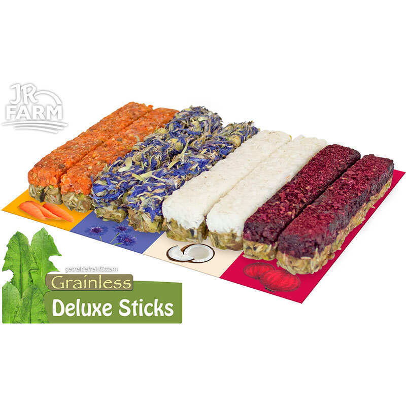 JR Farm (Джиер Фарм) Grainless Deluxe Sticks – Ласощі беззернові вітамінні палички Делюкс для гризунів (90 г) в E-ZOO