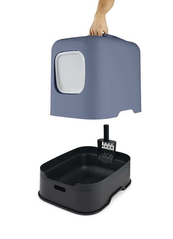 Rotho MyPet (Рото МайПет) Cat Toilet Biala ECO – Закрытый туалет для котов с фильтром и совком в комплекте (51х38.5х44 см) в E-ZOO