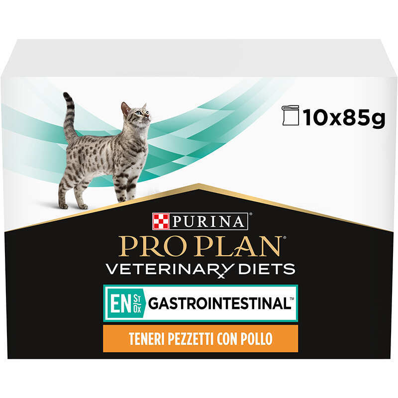 Pro Plan Veterinary Diets (Про План Ветеринарі Дієтс) EN St/Ox Gastrointestinal Feline Chicken - Консервований корм з куркою котам для зменшення розладів кишкової абсорбції, годування при відновленні (10х85 г) в E-ZOO