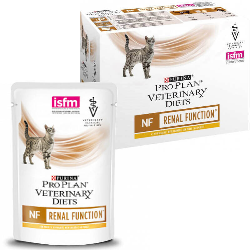 Pro Plan Veterinary Diets (Про План Ветеринарі Дієтс) NF Renal Function Advanced Care Chicken - Консервований корм з куркою для котів при патології нирок (10х85 г) в E-ZOO