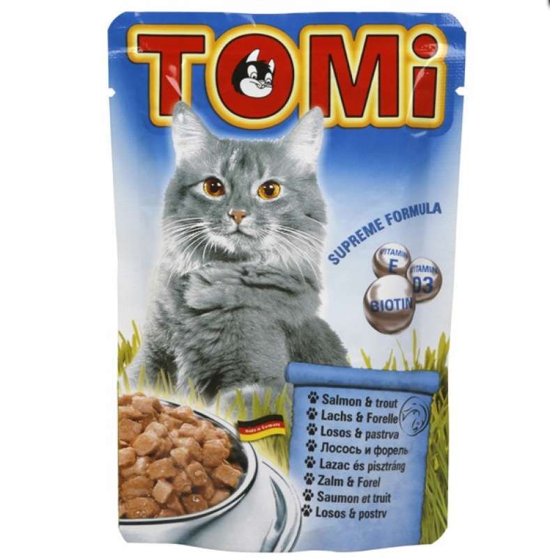TOMi (Томі) Salmon & Trout - Консервований корм з лососем і фореллю для котів (100 г) в E-ZOO
