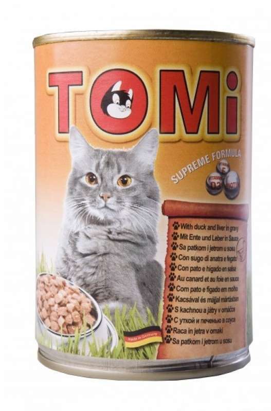 TOMi (Томи) Duck & Liver - Консервированный корм с уткой и печенью для котов (400 г) в E-ZOO