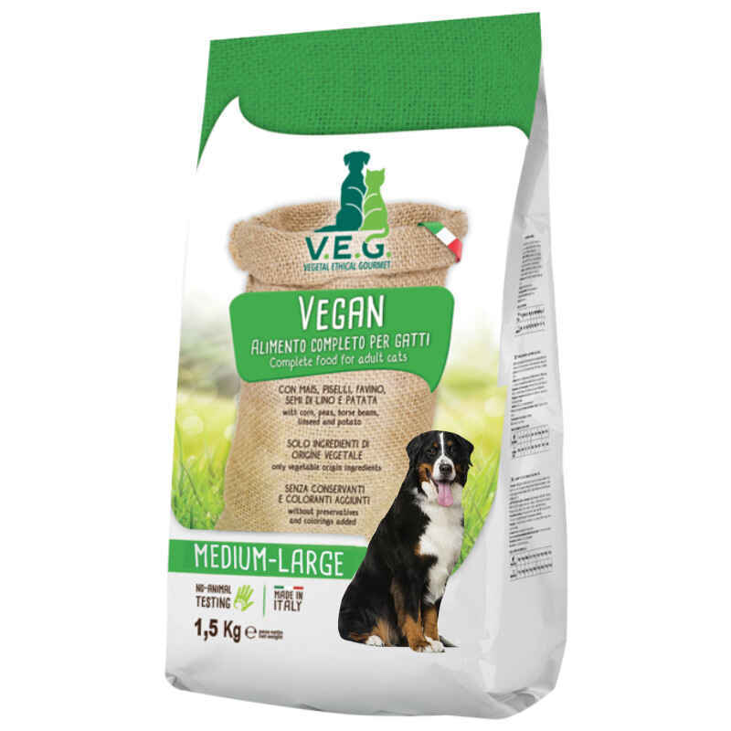 Marpet (Марпет) V.E.G. Vegan Medium/Large - Сухой корм из растительных ингредиентов для взрослых собак средних и крупных пород (1,5 кг) в E-ZOO