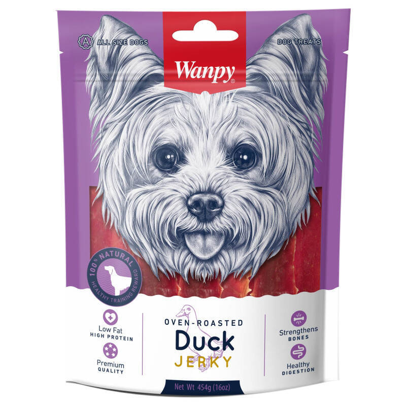 Wanpy (Ванпи) Duck Jerky - Филе утки вяленое для собак (100 г) в E-ZOO