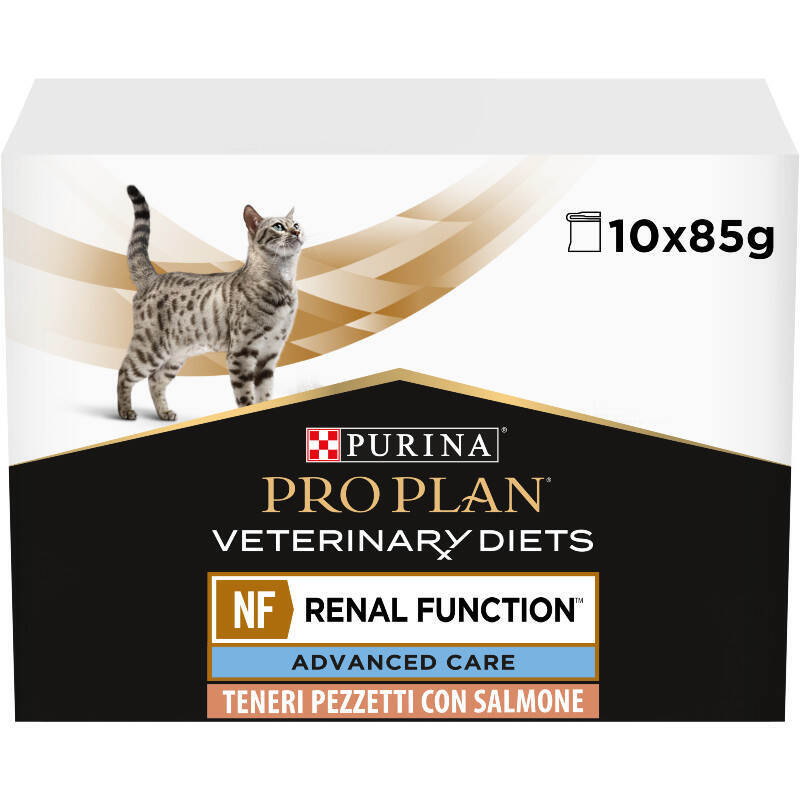 Pro Plan Veterinary Diets (Про План Ветеринари Диетс) NF Renal Function Feline Salmon - Консервированный корм с лососем для кошек при патологии почек (10х85 г) в E-ZOO