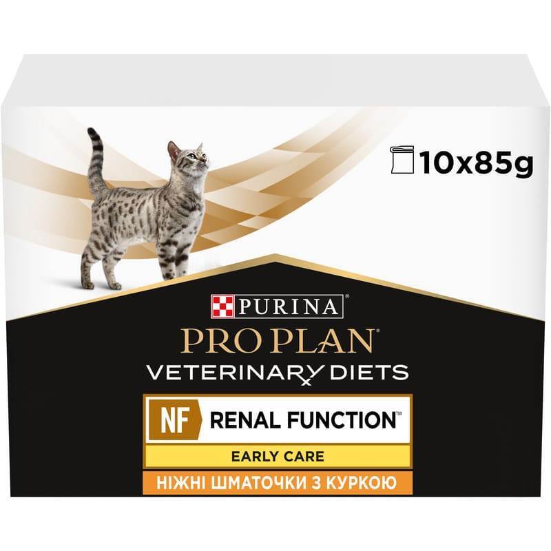 Pro Plan Veterinary Diets (Про План Ветеринарі Дієтс) NF Renal Function Early Care - Консервований корм з куркою для дорослих котів з патологією нирок (початкова стадія) (10х85 г) в E-ZOO