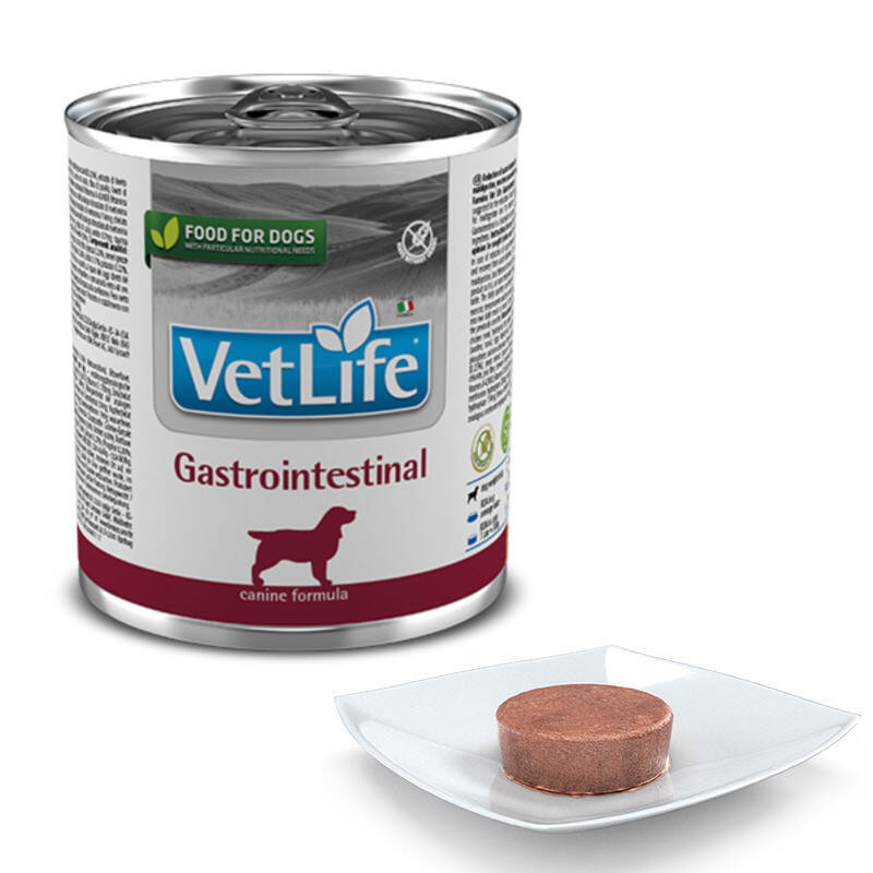 Farmina (Фармина) VetLife Gastrointestinal – Консервированный корм-диета с курицей и рыбой для взрослых собак при нарушении пищеварения (300 г) в E-ZOO