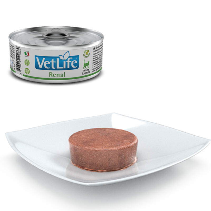 Farmina (Фармина) VetLife Renal – Консервированный корм-диета с курицей для котов с заболеванием почек (85 г) в E-ZOO