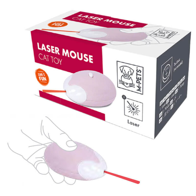 M-Pets (М-Петс) Laser Mouse Cat Toy - Лазерная мышка для котов (6,3х3,3х2,8 см) в E-ZOO