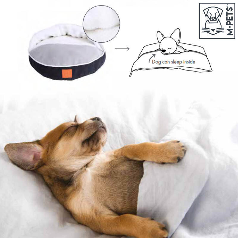 M-Pets (М-Петс) Moon Cushion – Круглый лежак с карманом для котов и собак малых пород (50х50х8 см) в E-ZOO