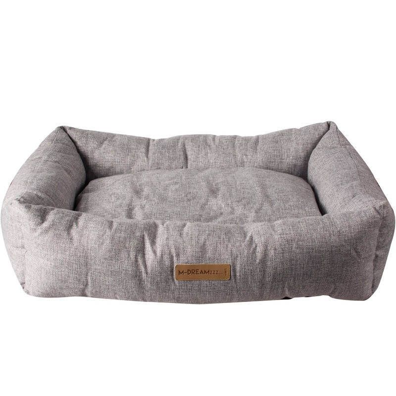 M-Pets (М-Петс) Oleron Basket – Лежак с бортами и двусторонней подушкой для собак различных пород и котов (80х60х20 см) в E-ZOO