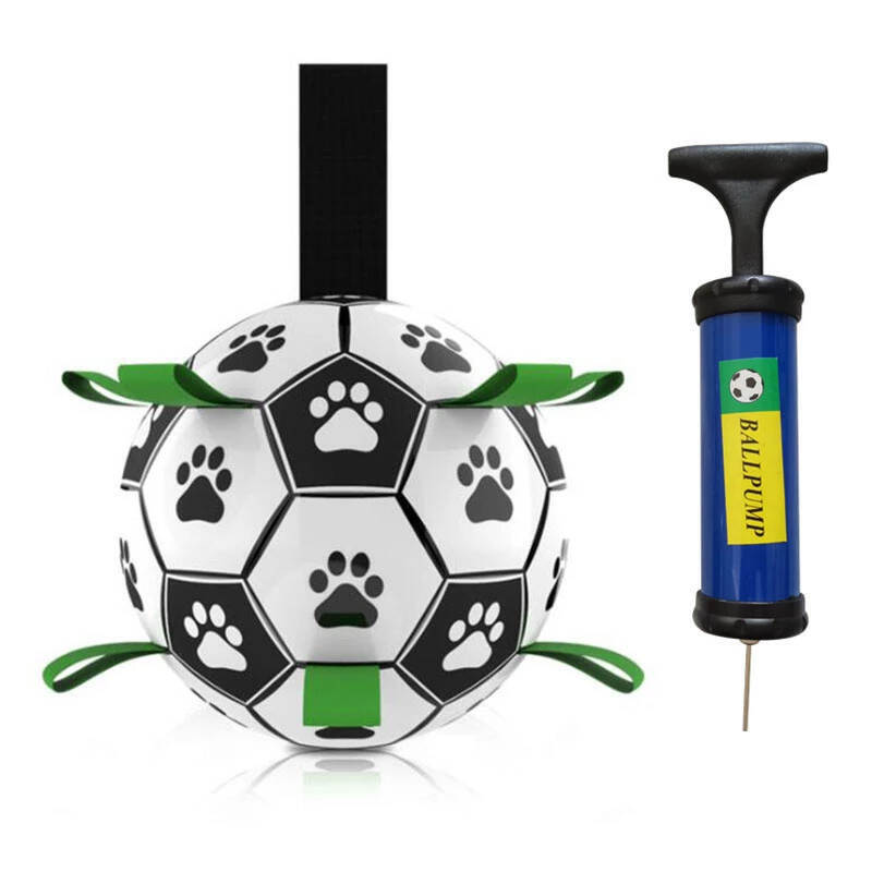 M-Pets (М-Петс) Soccer Ball – Футбольный мяч для собак с нейлоновыми язычками (Комплект) в E-ZOO