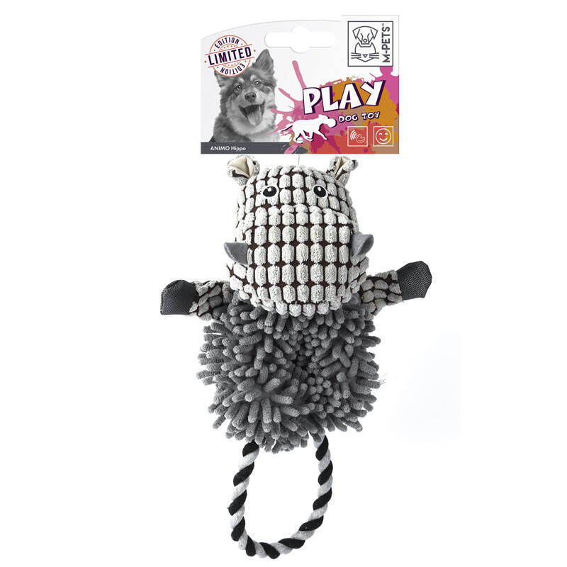 M-Pets (М-Петс) Dog Toy Animo Hippo – Игрушка Гиппо для собак (20х13х3,5 см) в E-ZOO