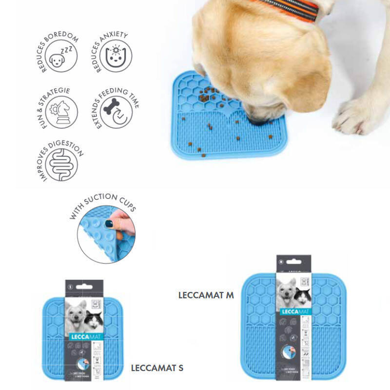 M-Pets (М-Петс) Lecca Mat - Лекка-мат не скользящий для медленного кормления собак и кошек (L (30x30x1 см)) в E-ZOO