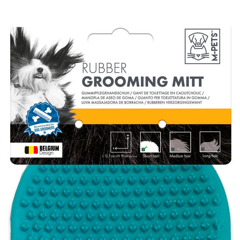 M-Pets (М-Петс) Rubber Grooming Mitt - Гумова рукавиця для грумінгу котів та собак (1 шт.) в E-ZOO